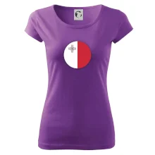 Vlajka Malta okrúhla veľká