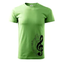 Husľový kľúč a noty