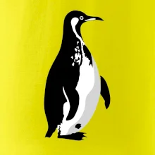 Tučniak čiernobiely z boku