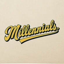 Generace Y - Millennials žlutý nápis