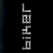 Biker nápis na výšku reťaz