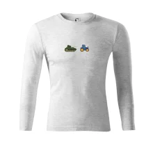 Ukrajinský traktorový pluk ulovil tank Ukrajinský traktorový pluk ulovil tank