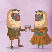 Alpaky s vínom pár