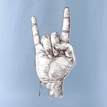 Rocková ruka kreslená Rocková ruka kreslená