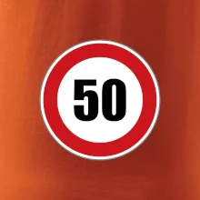 Dopravná značka - obmedzenie rýchlosti 50 Dopravná značka - obmedzenie rýchlosti 50