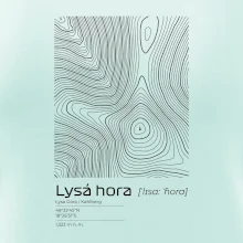 Lysá hora - vrstevnice v obdĺžniku