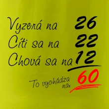 Vyzerá, cíti sa, chová sa - 60 rokov