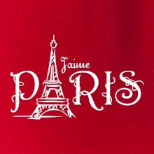 Paris nápis Eiffelovka rovný