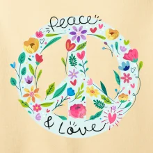 Peace and love symbol