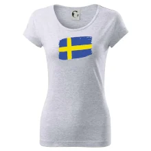 Švédsko vlajka štetkou