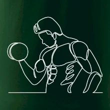 Fitness muž jedným ťahom Fitness muž jedným ťahom