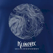 Klínovec - vrstevnice v kruhu