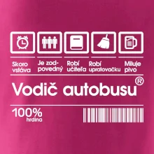 Čiarový kód - Vodič autobusu