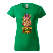 Mayová maska s perím