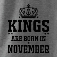 Kings are born in November