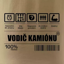 Čiarový kód - Vodič kamiónu