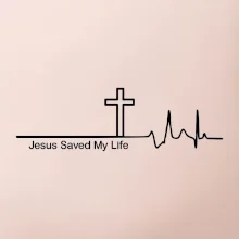 Jesus Saved My Life kríž ekg