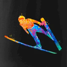 Skokan na lyžiach splash