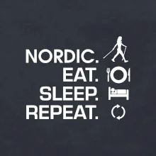 Nordic walking eat sleep