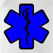 Rescue - Hviezda na prsníku + nápis na chrbte Rescue - Hviezda na prsníku + nápis na chrbte