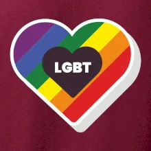 LGBT srdce dúhové