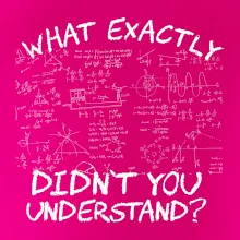 What exactly didn't you understand - physics