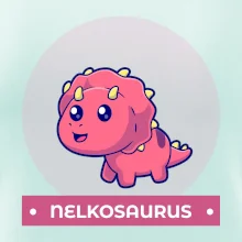 Dinosaurie mená - růžový dinosaurus