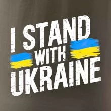 I stand with ukraine tlačiaci nápis