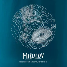 Mikulov - vrstevnice v kruhu