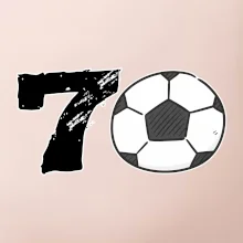 Futbal okrúhle narodeniny 70