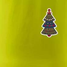 Folklór na prsníku vianočný stromček