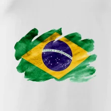 Brazília vlajka vodovej farby Brazília vlajka vodovej farby