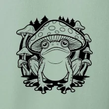 Goblincore čierna hubožaba