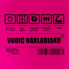 Čiarový kód - Vodič nákladiaku