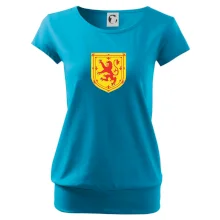 Škótsky lev na hrudi