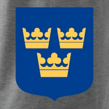 Švédsky znak tri korunky na prsník