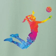 Volejbalistka splash s loptou