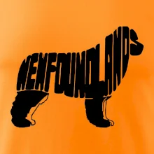 Novofundlandský pes - nápis v tele Novofundlandský pes - nápis v tele