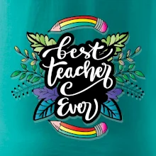 Farebné ceruzky best teacher ever