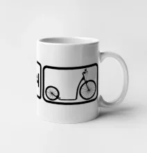 Eat sleep kolobežka veľké a malé koleso