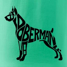 Doberman - nápis v tele