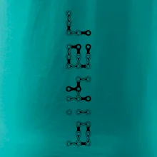 Biker nápis na výšku reťaz