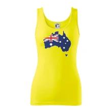 Austrália - vlajka mapa