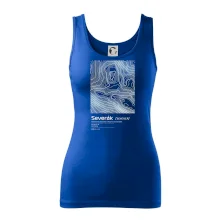 Severák - vrstevnice v obdĺžniku