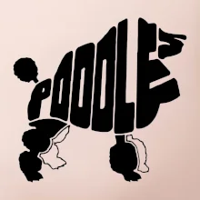 Pudel - nápis v tele