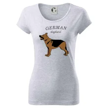 Nemecký ovčiak - hnedý s nápisom