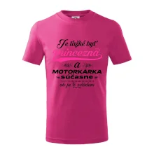 Je ťažké byť princezná motorkárka