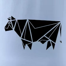 Origami krava z boku