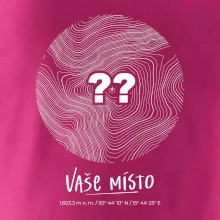 Vaše miesto - vrstevnice v kruhu