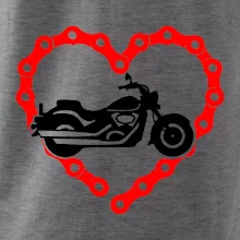 Moto srdce reťaz - chopper